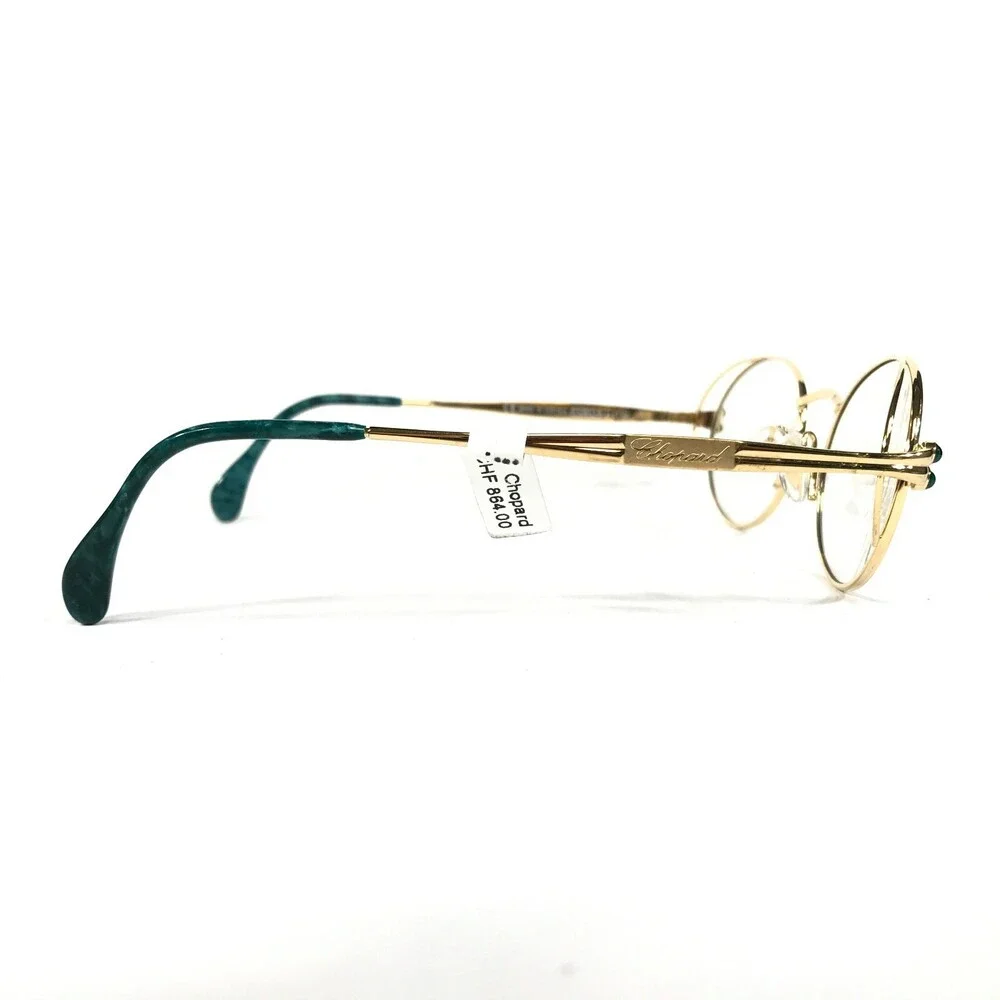 Chopard Eyeglasses Frames M C013 /24 V6053 23KT Gold Plated Green 52-18-135